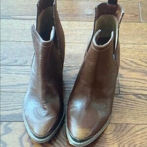Brown Leather Ankle Boots